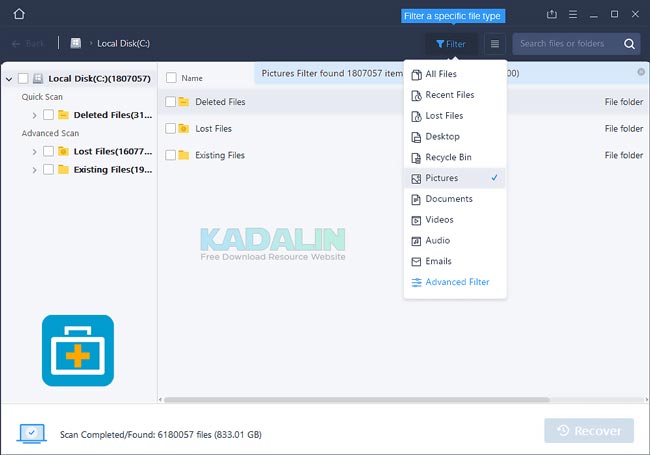 Download EaseUS Data Recovery Full