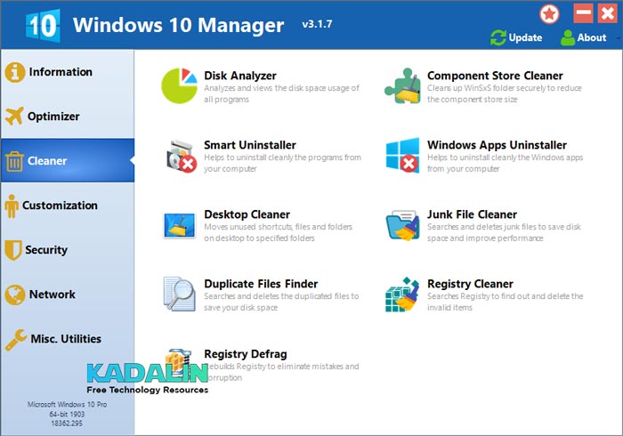 Download Windows 10 Manager Portable 64 Bit