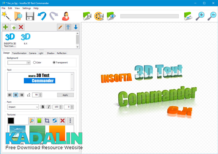 Free Download Insofta 3D Text Commander Full Version